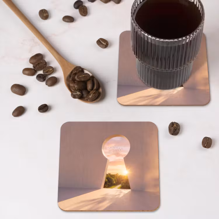 Onderzetter - Sleutelgat - Natuur - Zon — 4