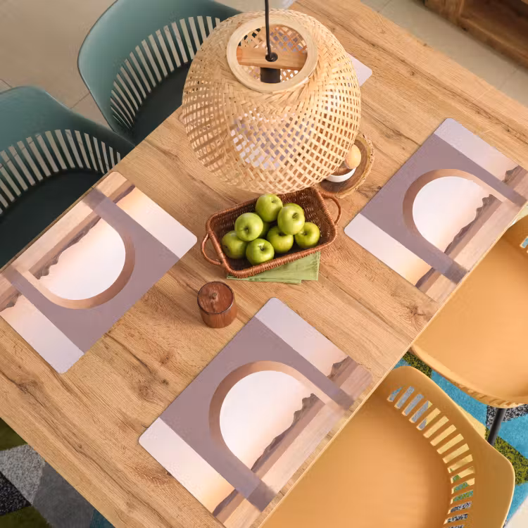 Placemat - 6 stuks - Boog - woestijn - natuur — 4