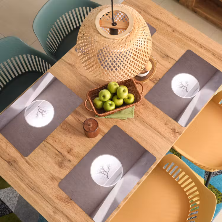 Placemat - 6 stuks - Boom - Cirkel - Modern — 4