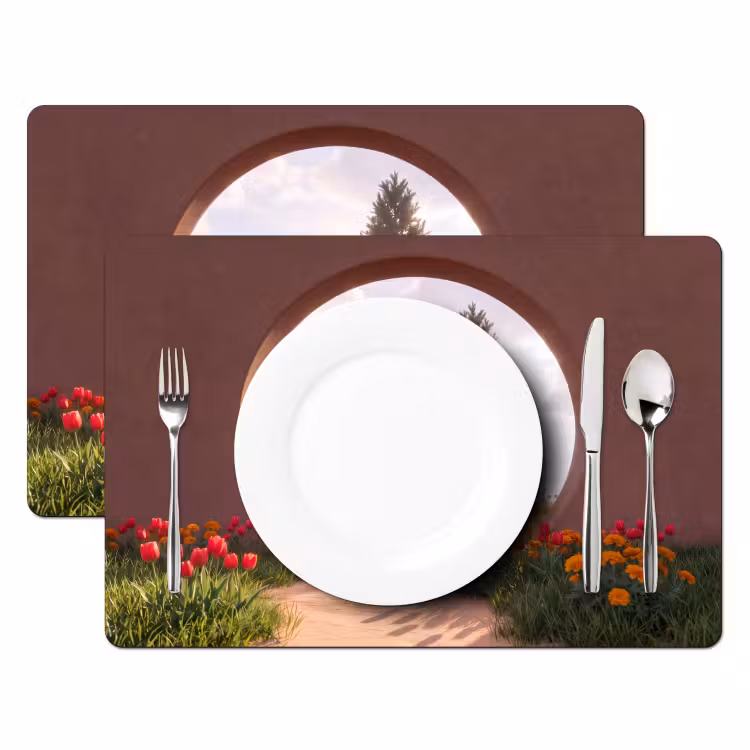 Placemat - 6 stuks - Pad - Bloemen - Natuur — 2