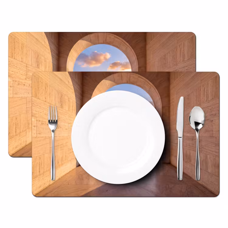Placemat - 6 stuks - Zee - Landschap - Avond — 2