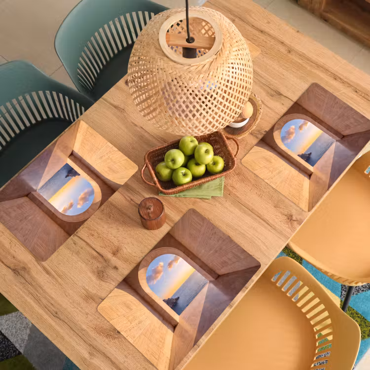 Placemat - 6 stuks - Zee - Landschap - Avond — 4