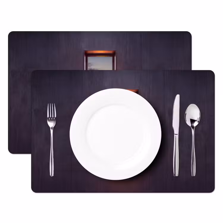 Placemat - 6 stuks - Zonsondergang - Zee - Natuur — 2