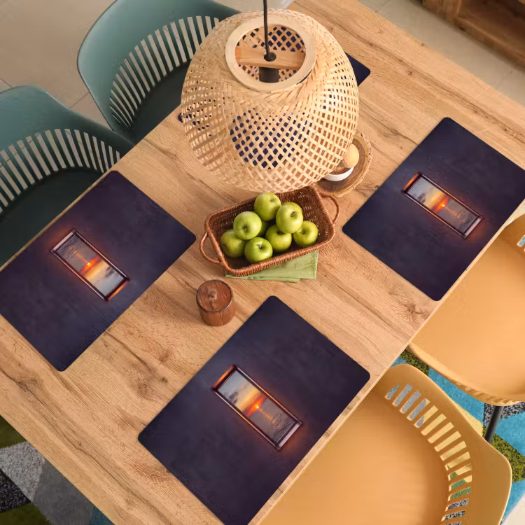Placemat - 6 stuks - Zonsondergang - Zee - Natuur — 4