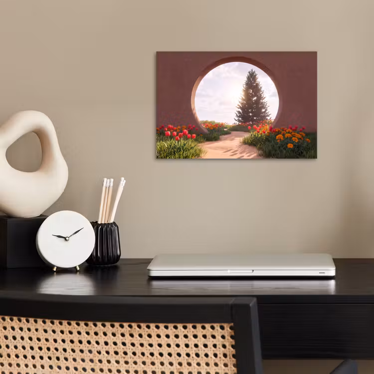 Poster - Pad - Bloemen - Natuur — 2