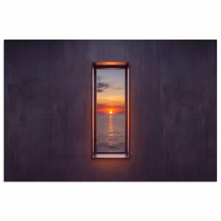 Poster - Zonsondergang - Zee - Natuur — 1