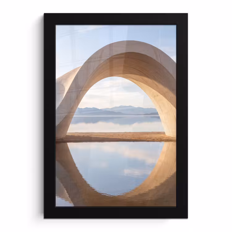 Poster met lijst - Boog - Water - Natuur — 1