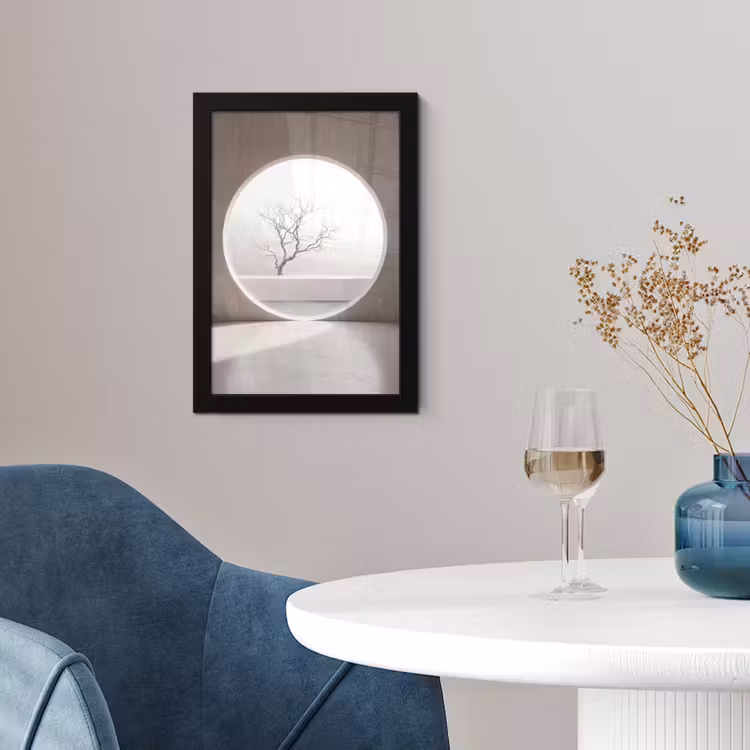 Poster met lijst - Boom - Cirkel - Modern — 2