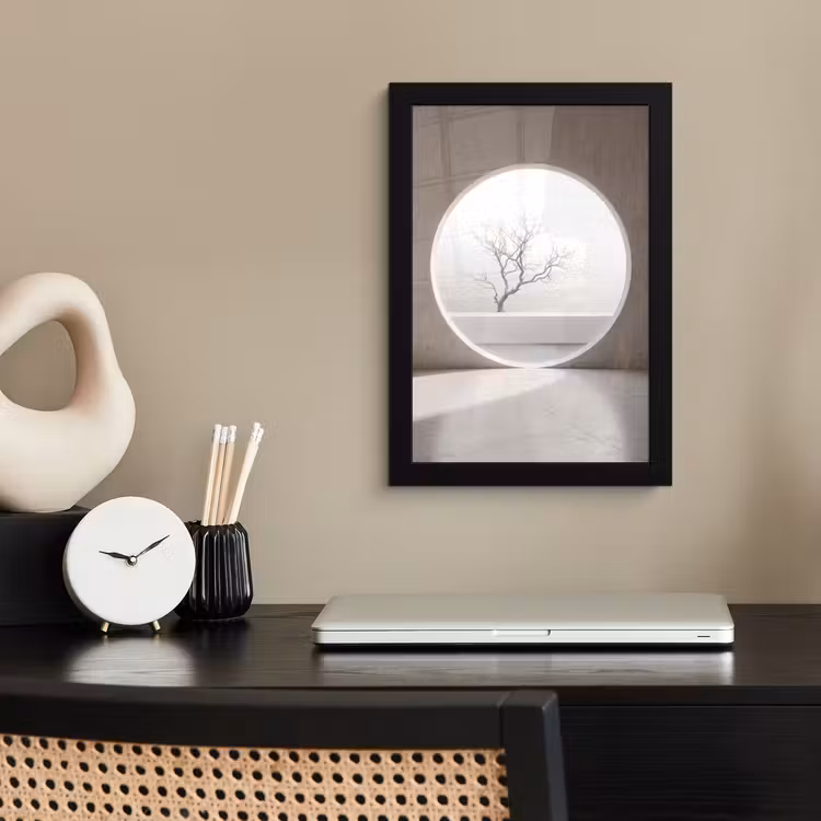 Poster met lijst - Boom - Cirkel - Modern — 3