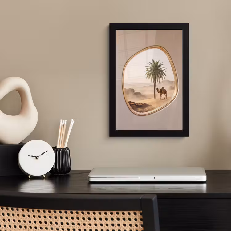 Poster met lijst - Kameel - Woestijn - Natuur — 3