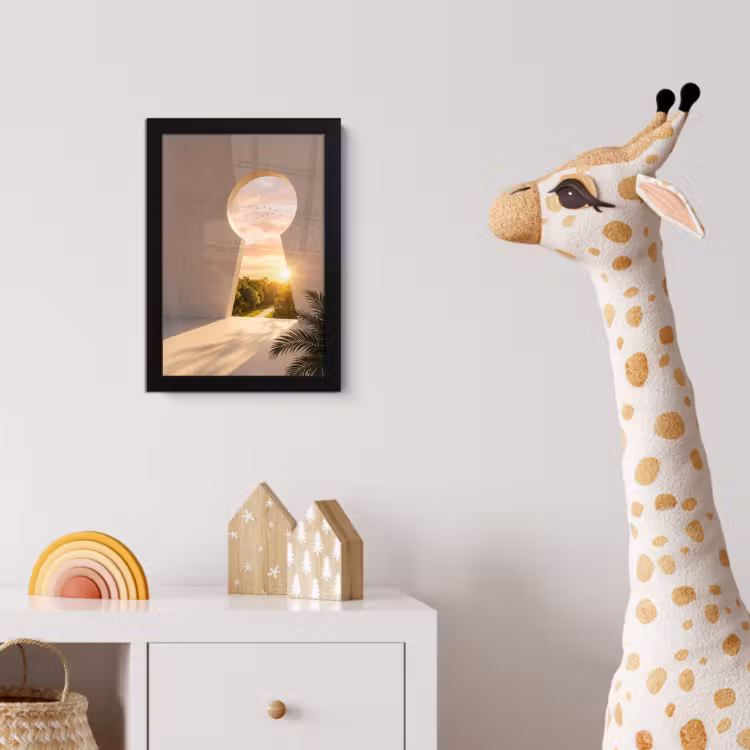 Poster met lijst - Sleutelgat - Natuur - Zon — 5