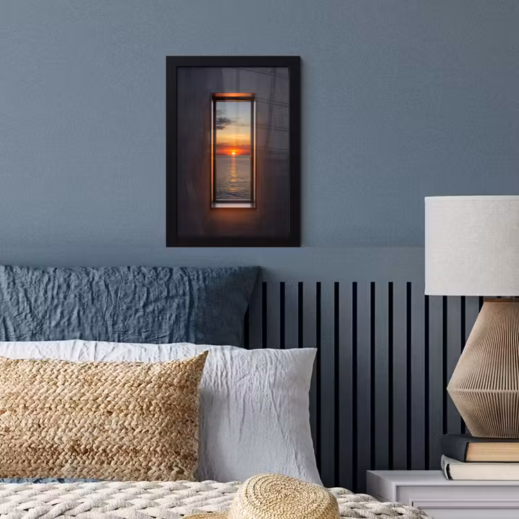 Poster met lijst - Zonsondergang - Zee - Natuur — 4