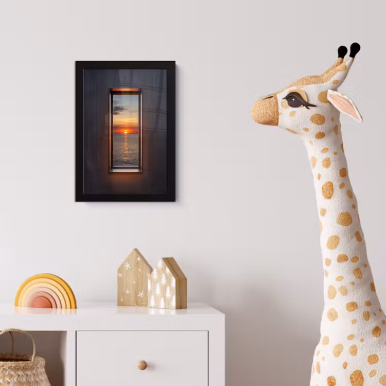 Poster met lijst - Zonsondergang - Zee - Natuur — 5