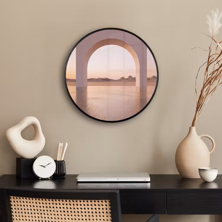 Ronde fotolijst - Boog - woestijn - natuur — 3