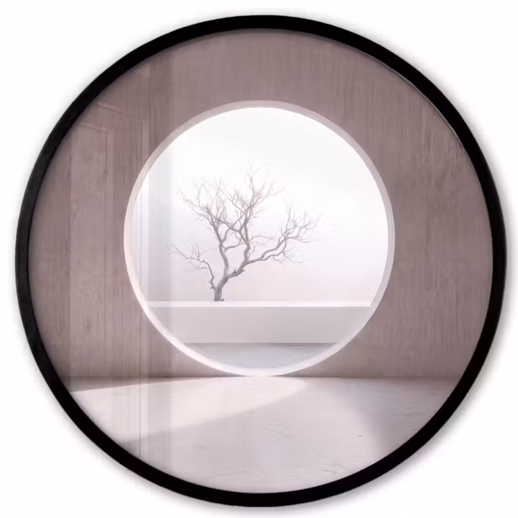 Ronde fotolijst - Boom - Cirkel - Modern — 1
