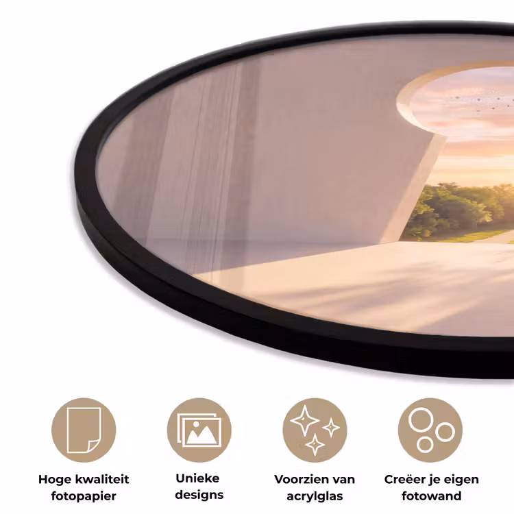 Ronde fotolijst - Sleutelgat - Natuur - Zon — 2