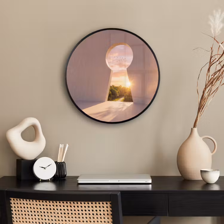 Ronde fotolijst - Sleutelgat - Natuur - Zon — 3