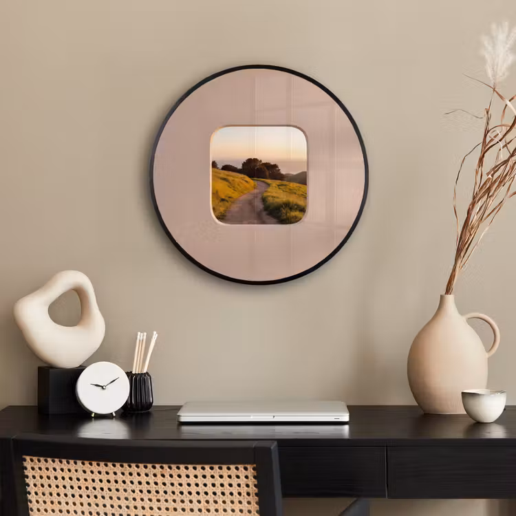 Ronde fotolijst - Uitzicht - Kust - Natuur — 3