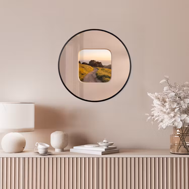 Ronde fotolijst - Uitzicht - Kust - Natuur — 5
