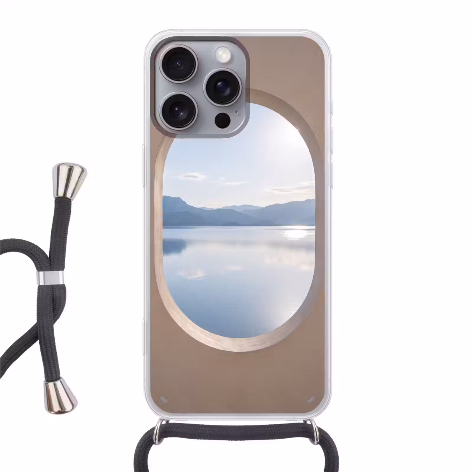 Telefoonhoesje met koord - Landschap - Water - Modern — 1
