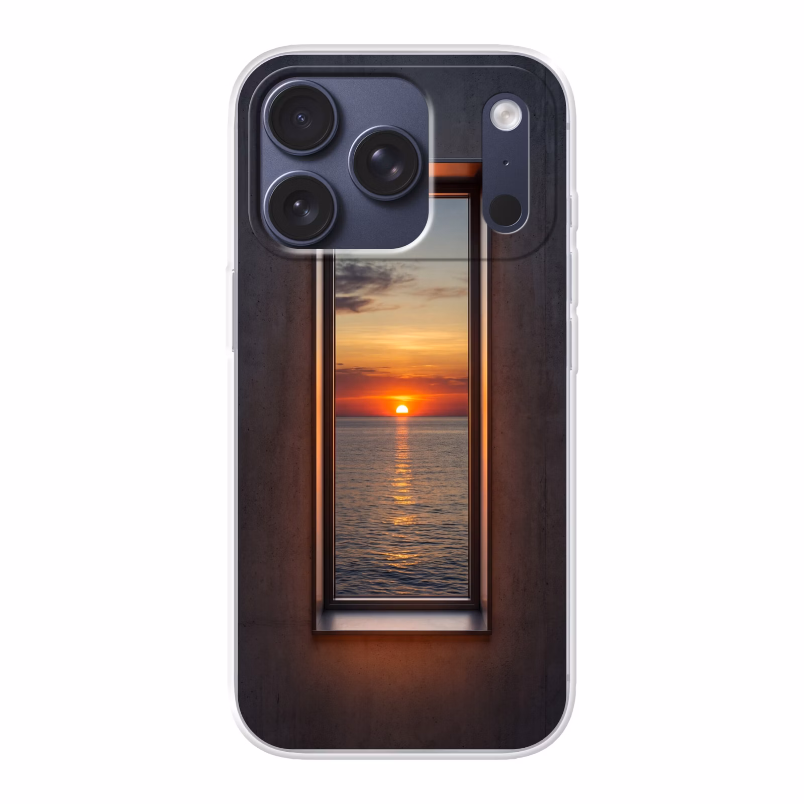 Telefoonhoesje - Zonsondergang - Zee - Natuur — 1