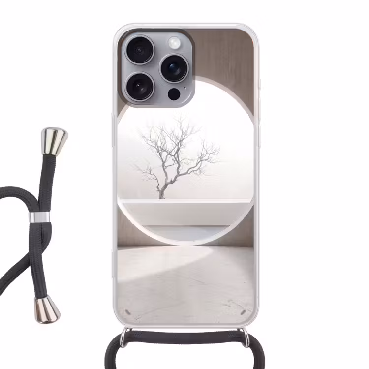 Telefoonhoesje met koord - Boom - Cirkel - Modern — 1