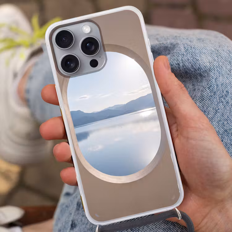 Telefoonhoesje met koord - Landschap - Water - Modern — 2