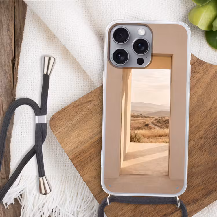 Telefoonhoesje met koord - Uitzicht - Natuur - Rust — 3