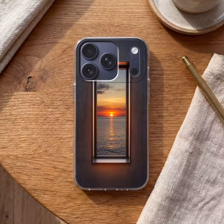 Telefoonhoesje - Zonsondergang - Zee - Natuur — 2