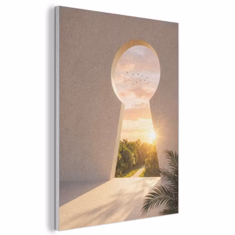Akoestisch schilderij - Sleutelgat - Natuur - Zon — 1