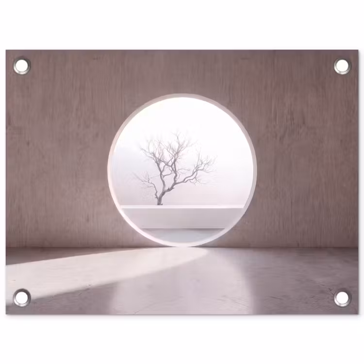 Tuinposter - Boom - Cirkel - Modern — 1