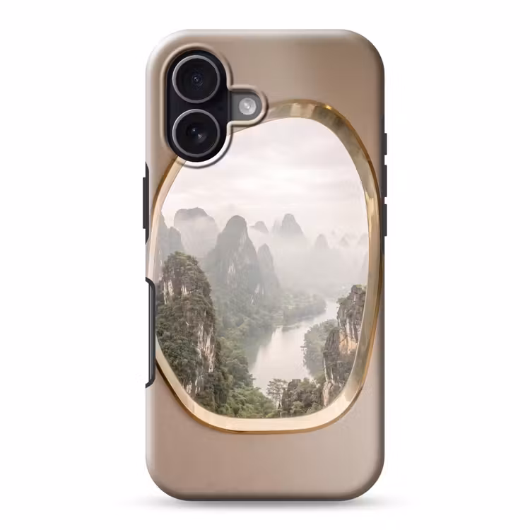 Telefoonhoesje Toughcase - Bergen - Rivier - Natuur — 1