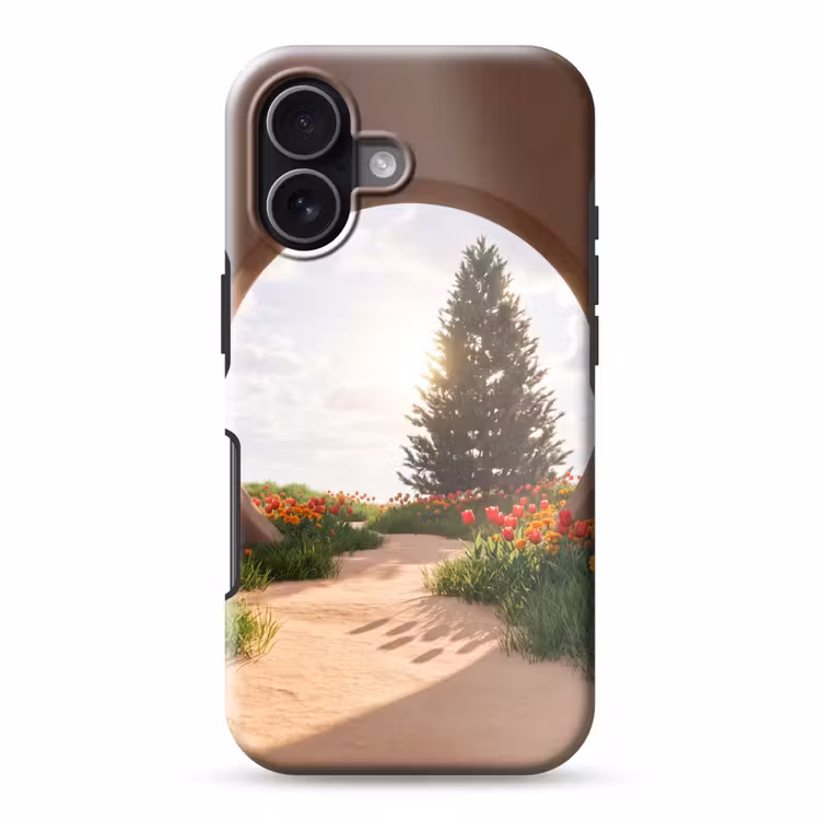 Telefoonhoesje Toughcase - Pad - Bloemen - Natuur — 1