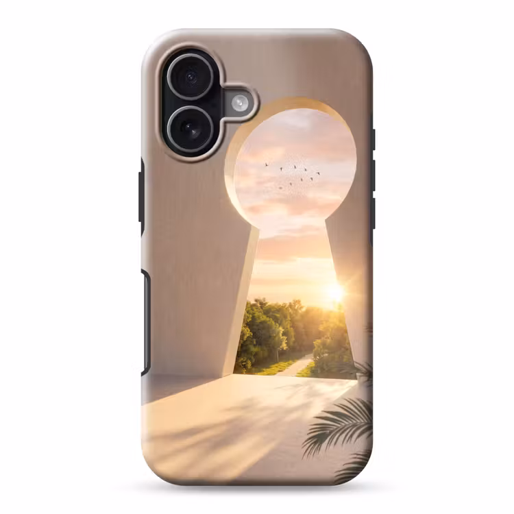 Telefoonhoesje Toughcase - Sleutelgat - Natuur - Zon — 1