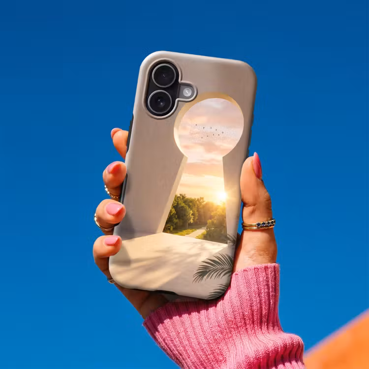 Telefoonhoesje Toughcase - Sleutelgat - Natuur - Zon — 2