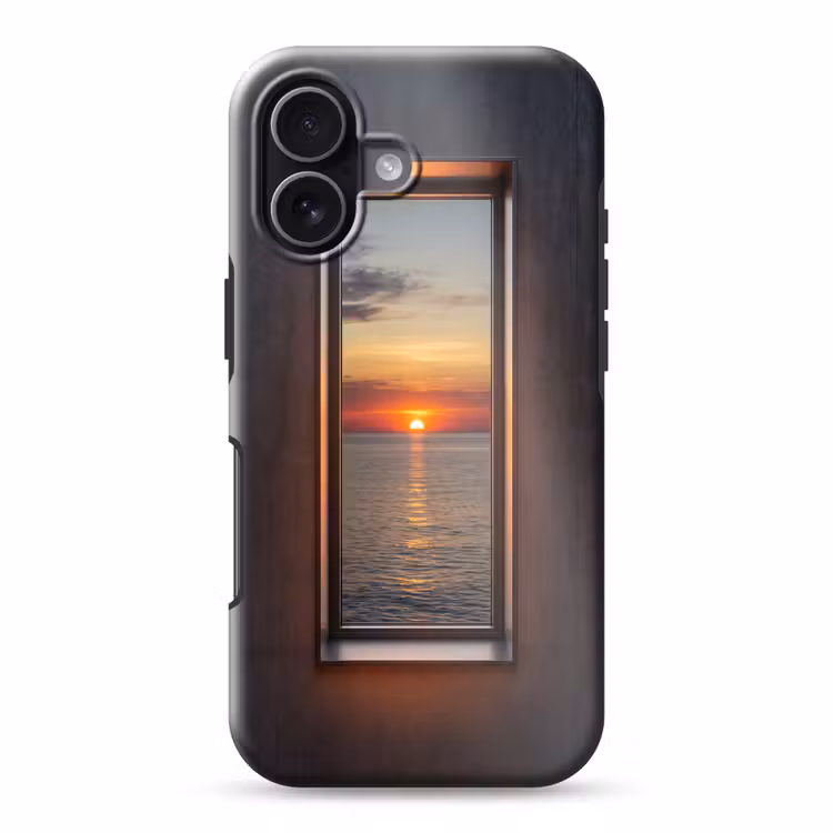 Telefoonhoesje Toughcase - Zonsondergang - Zee - Natuur — 1