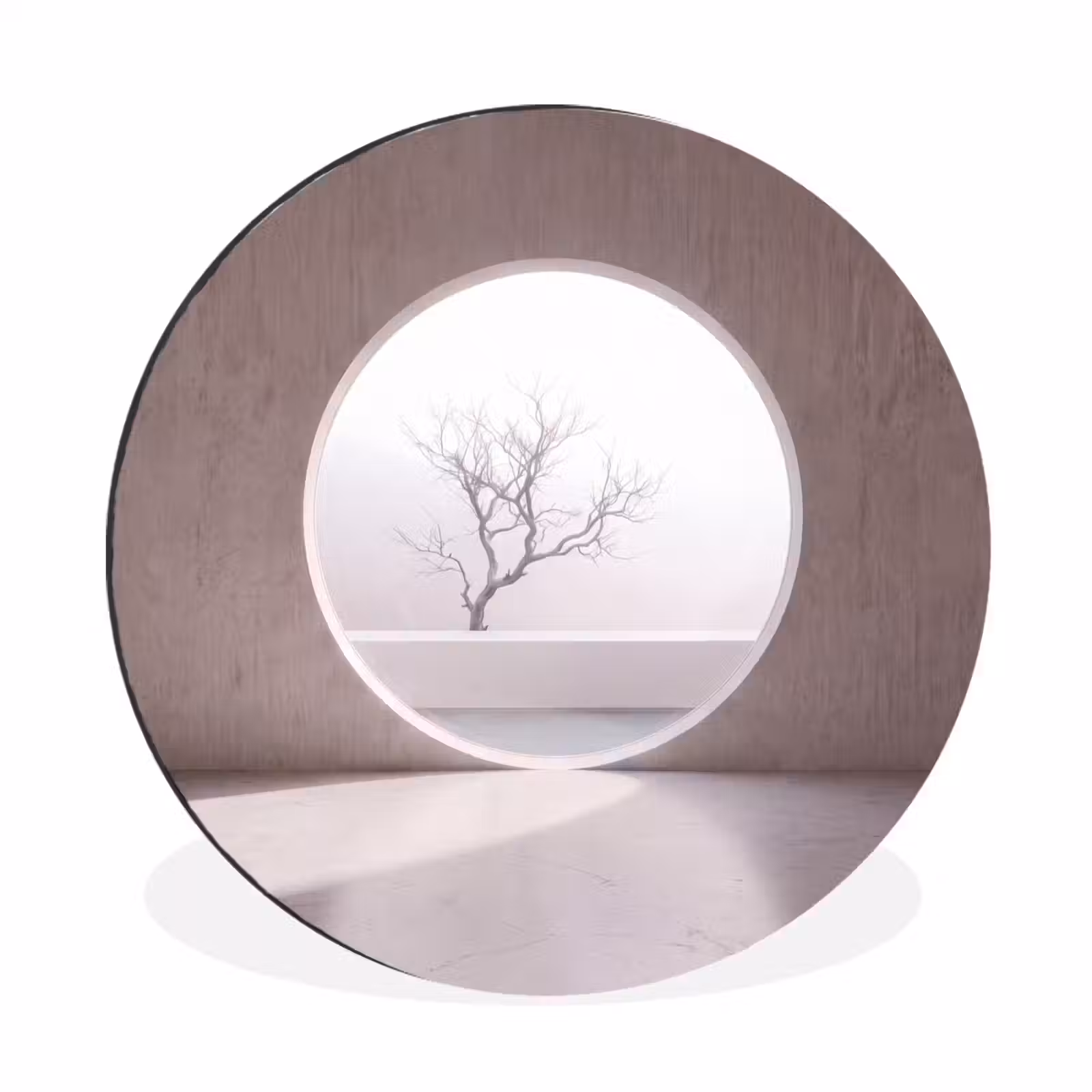 Muurcirkel aluminium - Boom - Cirkel - Modern — 1