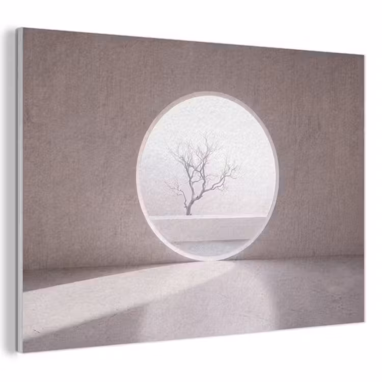 Akoestisch schilderij - Boom - Cirkel - Modern — 1