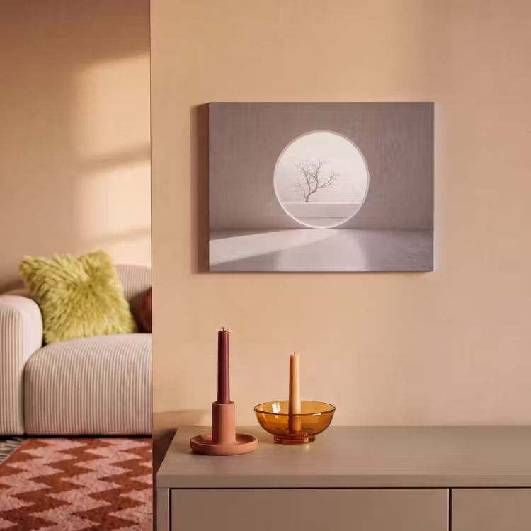 Akoestisch schilderij - Boom - Cirkel - Modern — 2
