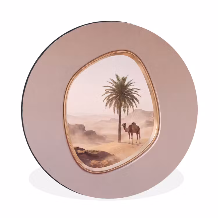 Muurcirkel aluminium - Kameel - Woestijn - Natuur — 1