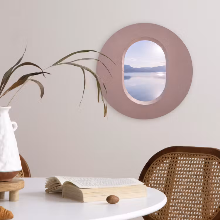 Muurcirkel glas - Landschap - Water - Modern — 4