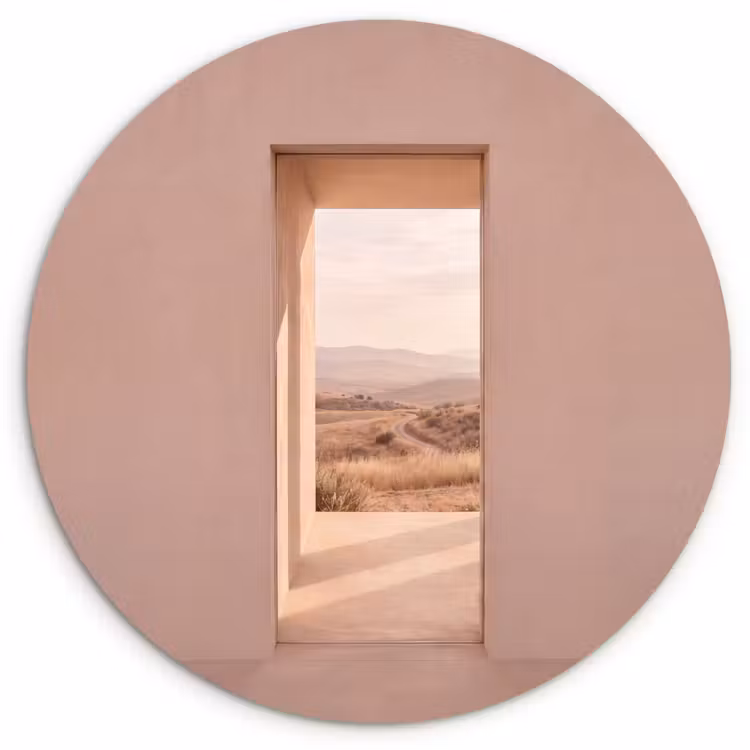 Muurcirkel glas - Uitzicht - Natuur - Rust — 1