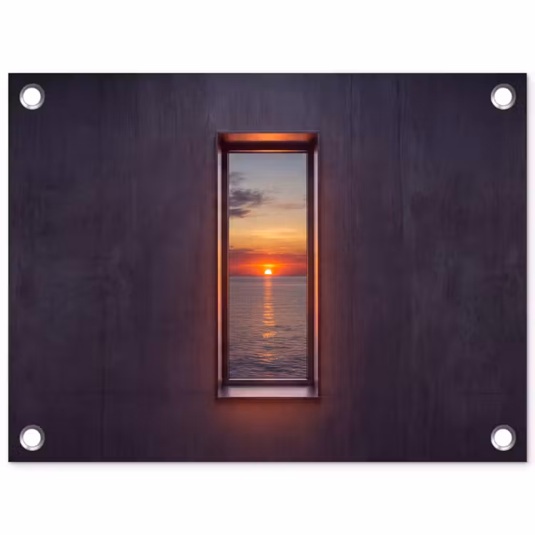 Tuinposter - Zonsondergang - Zee - Natuur — 1