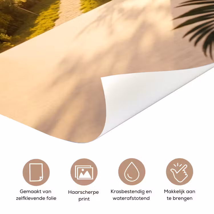 Deursticker - Sleutelgat - Natuur - Zon — 3