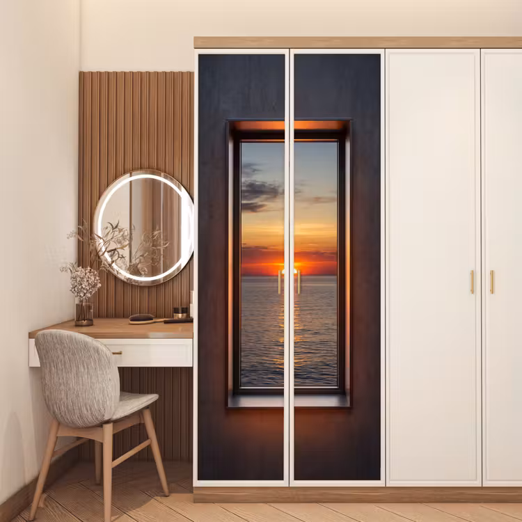 Deursticker - Zonsondergang - Zee - Natuur — 5