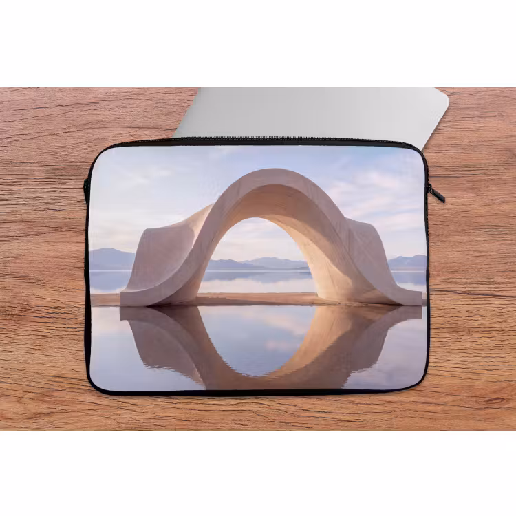 Laptophoes Boog - Water - Natuur — 2
