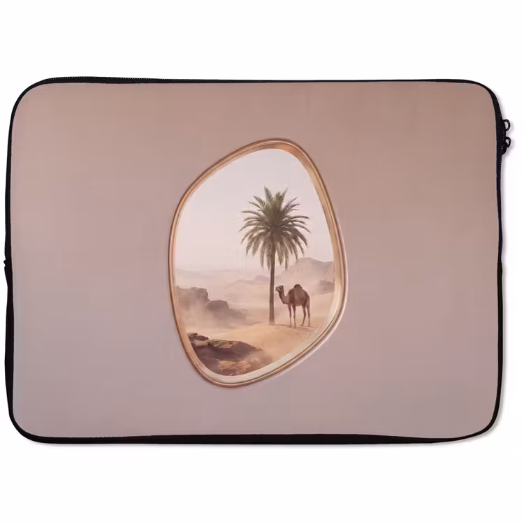 Laptophoes Kameel - Woestijn - Natuur — 1