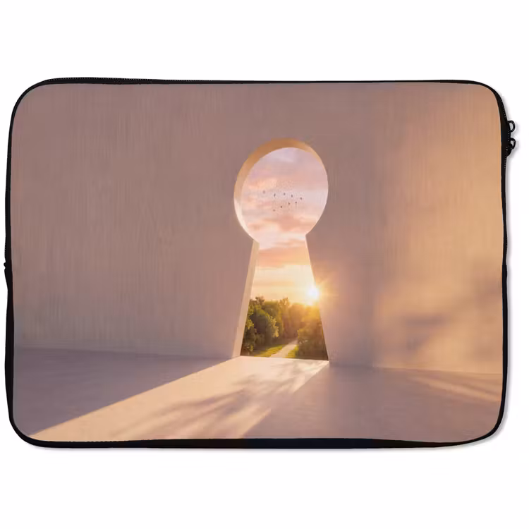 Laptophoes Sleutelgat - Natuur - Zon — 1