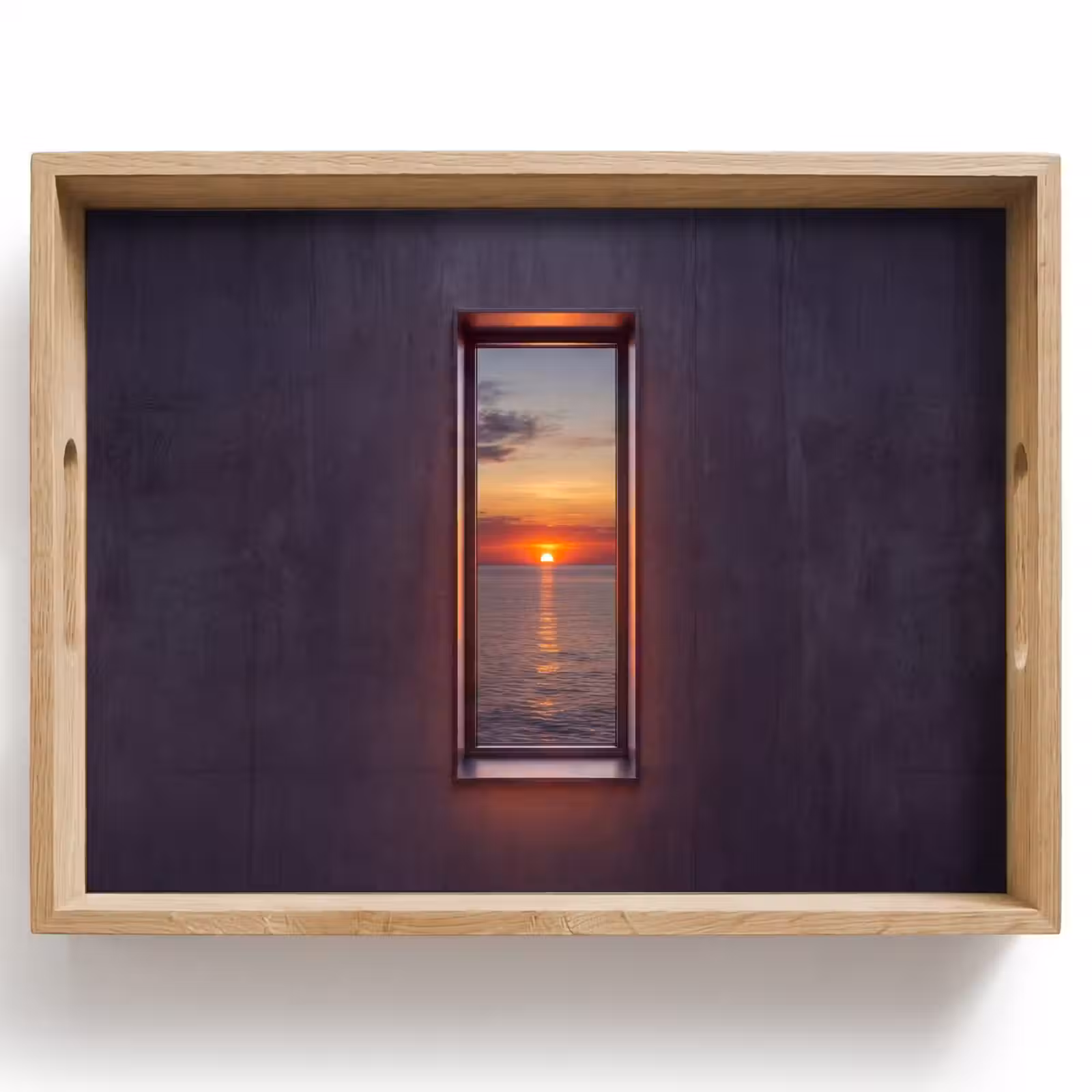 Dienblad - Zonsondergang - Zee - Natuur — 1