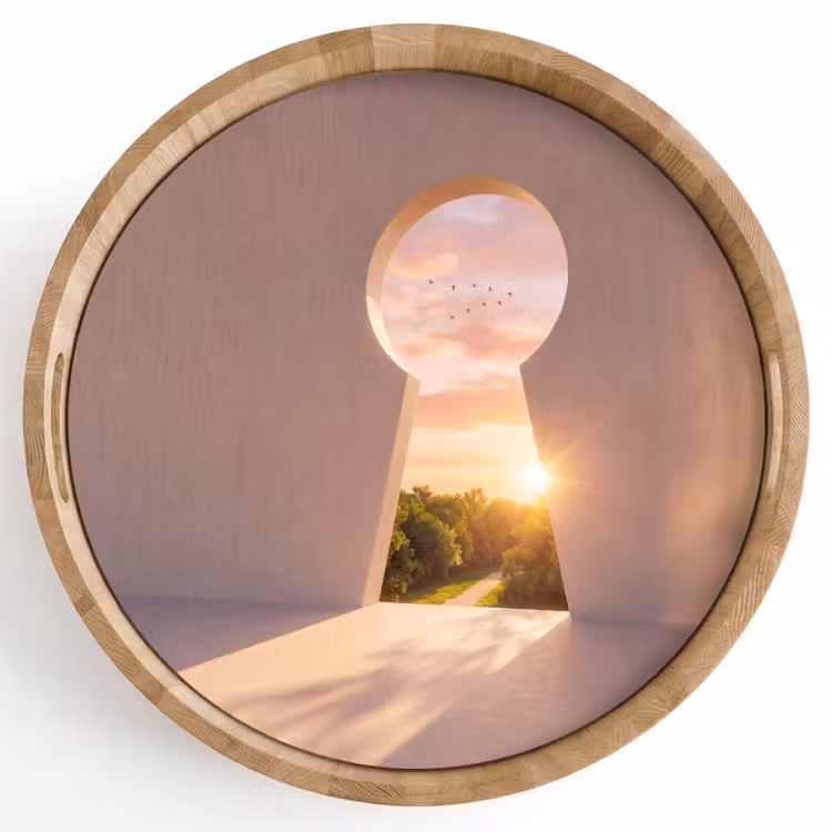 Dienblad - Sleutelgat - Natuur - Zon — 1